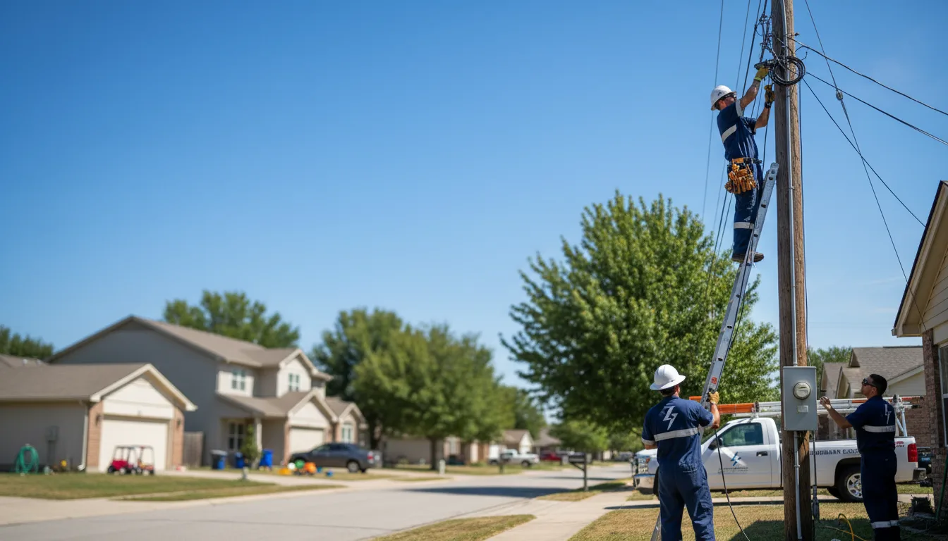 Residential electrician providing installation services in South Padre Island, TX